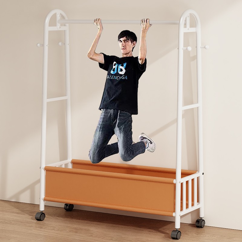 挂衣架落地卧室家用可移动衣服收纳架室内轻奢晾衣架多功能衣帽架