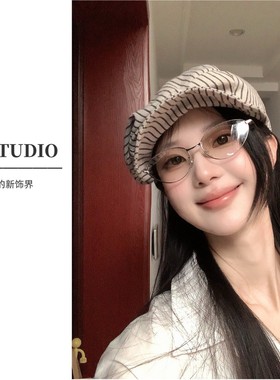 【xf studio】小饭的时尚复古老钱风超轻猫眼银框潮流百搭镜