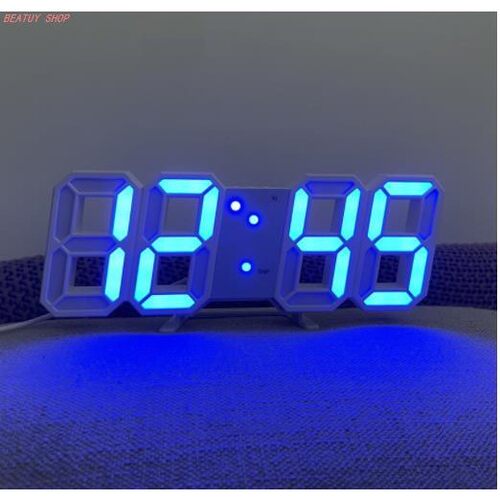 3D LED Digital Alarm Clock Electronic Luminous Night Table