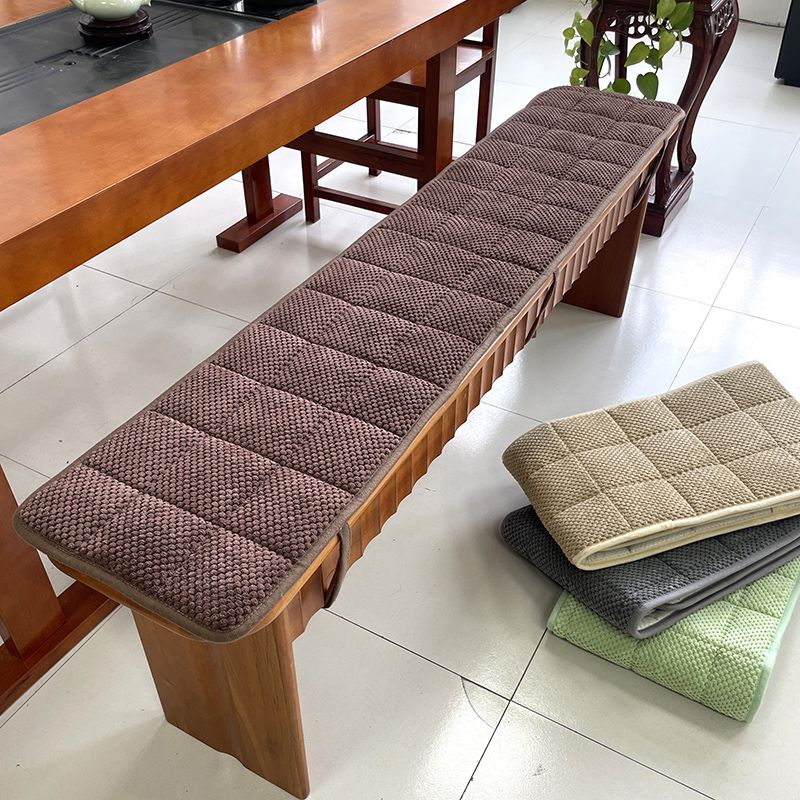 坐垫长条形定制灯芯绒长条坐垫长凳垫实木防滑食堂长椅座垫餐厅长