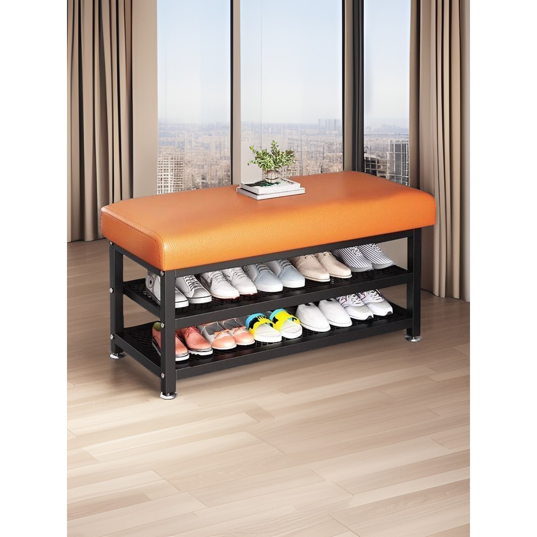 换鞋凳家用门口可坐式客厅穿鞋凳入户鞋柜坐凳一体储物坐垫鞋架子