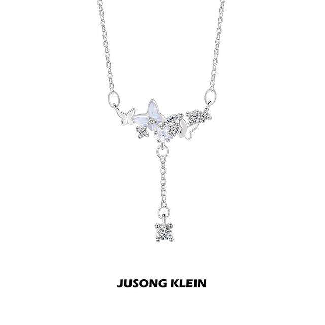 Jusong klein 钛钢项链 蝴蝶星星项链女轻奢感气质浪漫百搭锁骨链