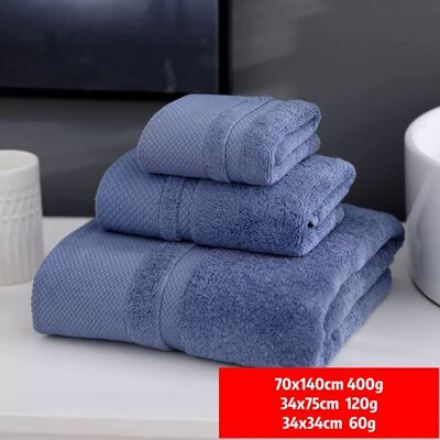 毛巾加厚吸水男女士情侣酒店家用裹胸大浴3件套towel set 3PCS