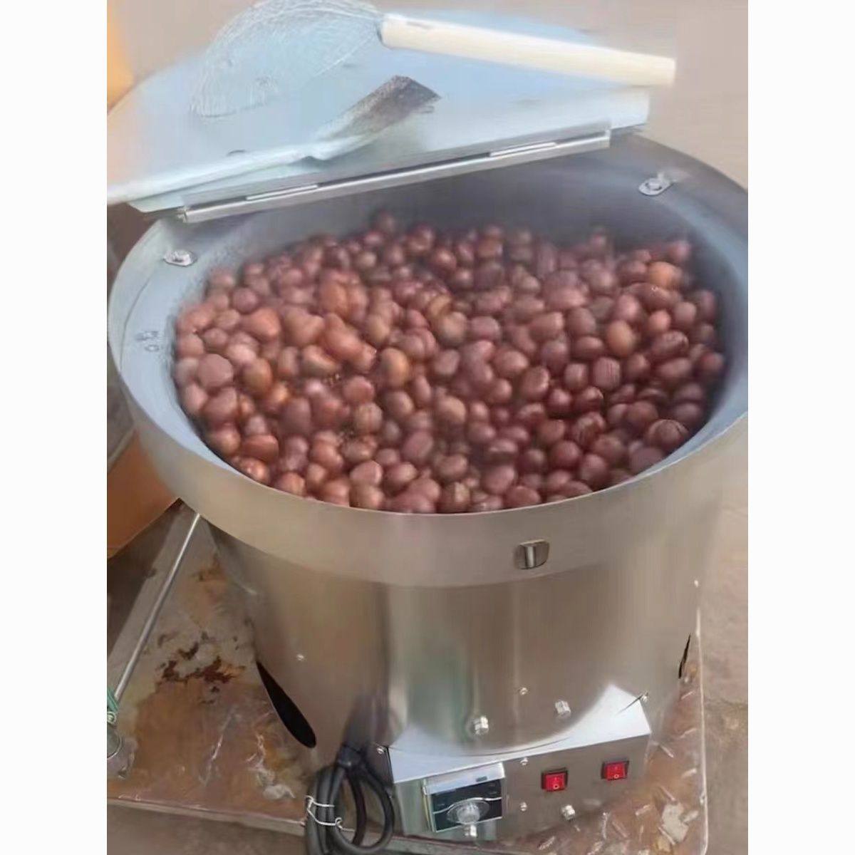 新款立式炒货机炒板栗机燃气小型糖炒板栗机器摆摊电热糖炒栗子机