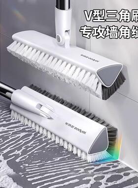 佳帮手厕所刷地刷子卫生间刷地神器浴室清洁无死角硬毛长柄地缝刷