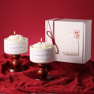 山茶花香薰蜡烛礼盒家用卧室内生日礼品教师节礼物送女老师伴手礼