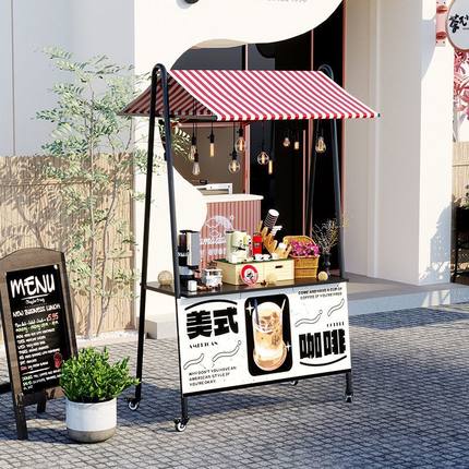 户外集市活动摆摊架网红门店引流摊位架商场促销花车可移动展示架