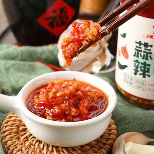 辣妹子辣椒酱蒜蓉辣酱蒜香正宗湖南下饭菜拌面瓶装微辣农家开胃