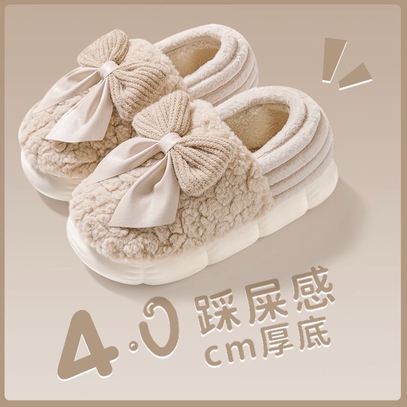 月子鞋女秋冬季产后孕妇89月10月11月包跟室内保暖防滑棉拖鞋冬天