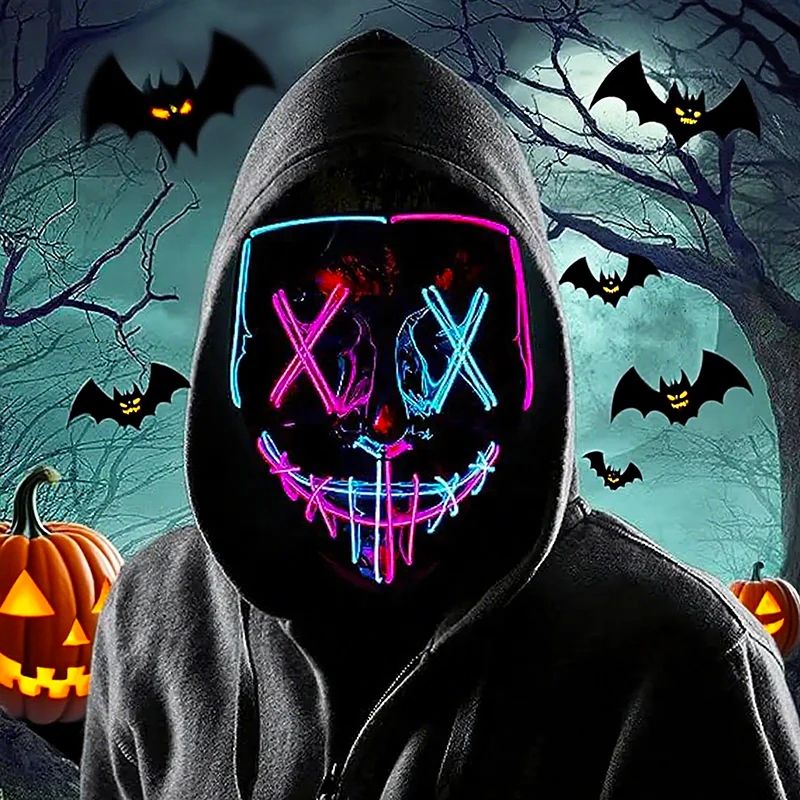 LED Light Halloween The Purge Masks Halloween Christmas Part