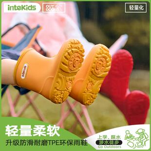 雨靴 小学生耐磨胶鞋 儿童雨鞋 女孩幼儿园防水防滑男童轻便女童水鞋