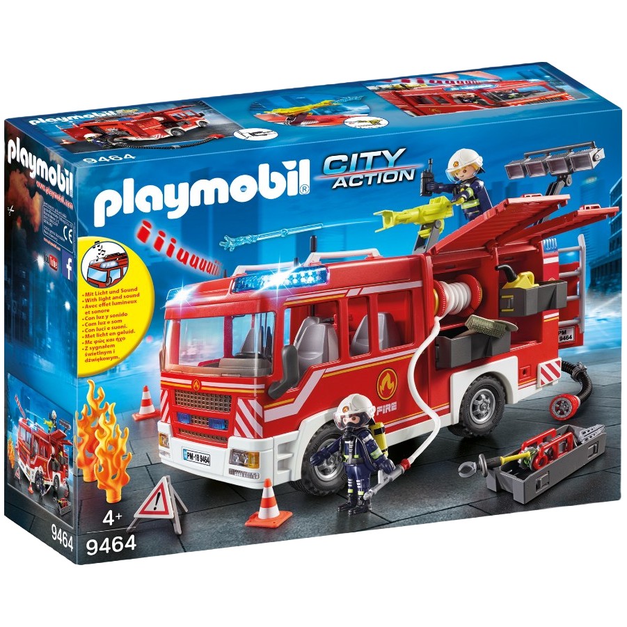 playmobil摩比世界9464消防车摩比世界