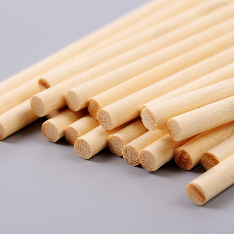 竹子竹质灯笼手提杆儿童DIY荷花灯手柄圆竹棍圆竹棒手提棍团扇柄