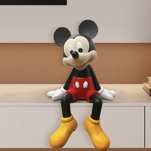 L米奇卡通可爱坐姿摆件电视柜酒柜装饰品摆件卡通创意乔迁新居