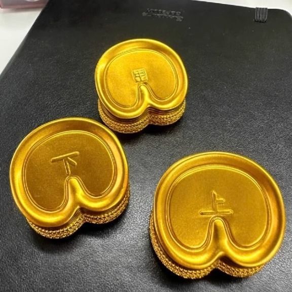 海昏侯文创海昏文创周边马蹄金立体树脂冰箱贴江西海昏侯遗址公园