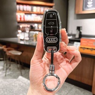 适用于奥迪a6l车钥匙套a4l壳q5l扣q3l包a6 a7a8q7q8高档保护套