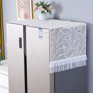 双开门冰箱盖布防尘布单开门冰箱保护罩盖巾欧式顶布盖巾微波炉罩