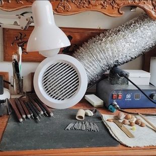 雕刻吸尘器六寸八寸工作台核雕木雕手工打磨美甲打磨静音吸尘器