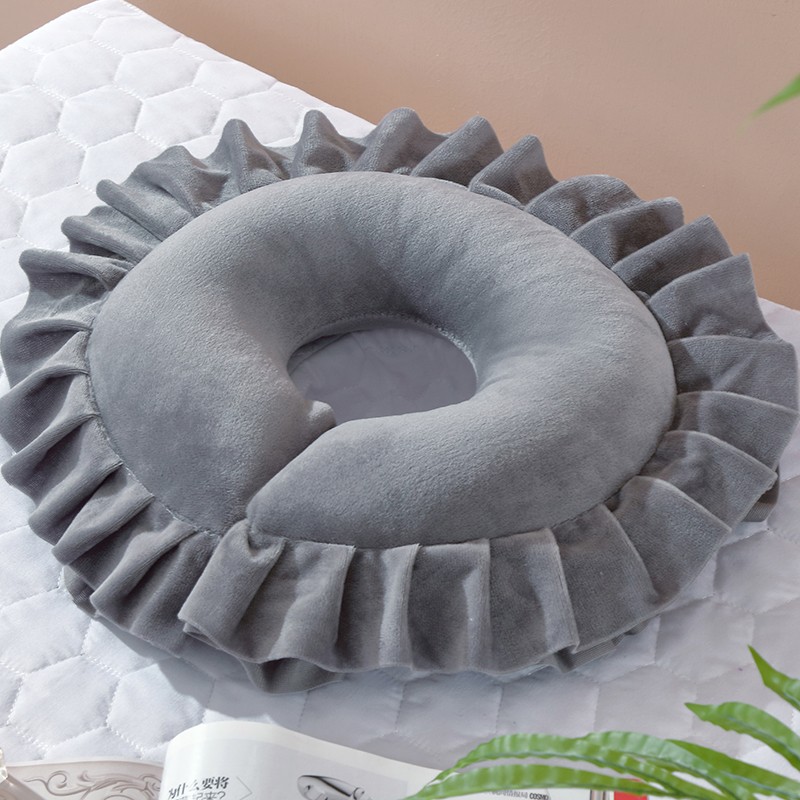 美容床趴枕美容院专用垫脸枕头圆形U型枕可拆按摩推拿胸枕趴趴枕