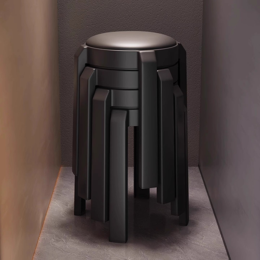 轻奢凳子家用矮凳软包小板凳客厅实用椅子家居餐厅2025年吃饭圆凳