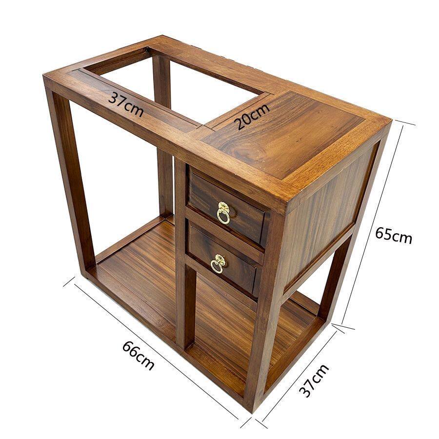 胡桃木开口茶水柜实木家用客厅餐边柜烧水储物新中式榫卯结构清仓