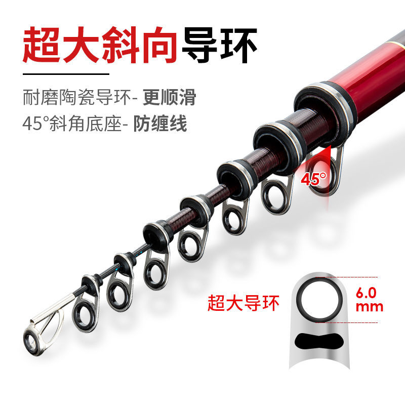 7号5号矶钓竿长节矶竿超轻硬滑漂鱼竿手海两用杆大导环海竿套装