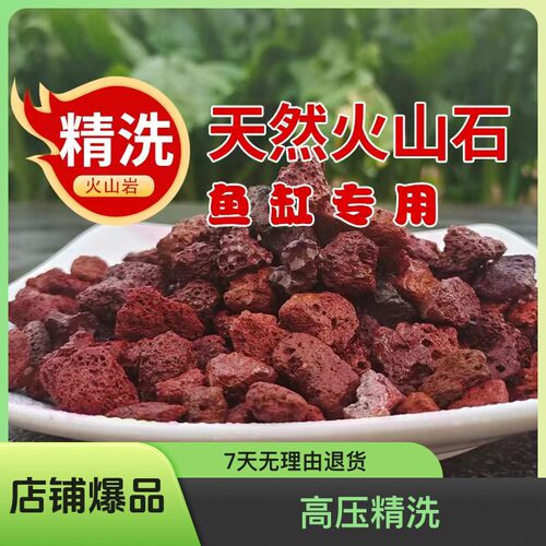 免洗火山石鱼缸造景底砂天然过滤材料鱼缸装饰造景