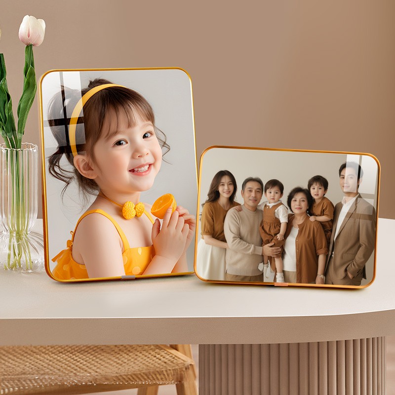 【高端洛克水晶】相框定制照片宝宝照婚纱照玄关酒柜摆件礼物简约