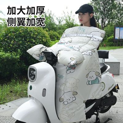 挡风被冬季冬天小型电动摩托加厚加绒双面防水电瓶自行车防寒保暖