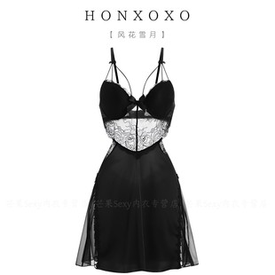 【午夜玫瑰】战袍女款2025新款高级感显瘦大码性感睡衣高级感纯欲