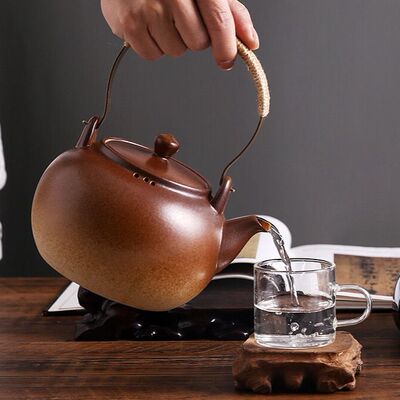 原矿陶泥耐热陶壶电陶炉养生煮茶壶烧水壶明火炭炉家用陶瓷壶白茶