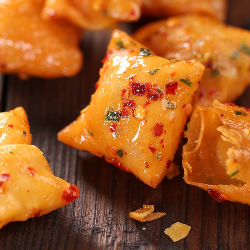 湖南辣口酥特产网红甜辣小零食老式麻叶排叉高点麻花馓子酥油薄脆