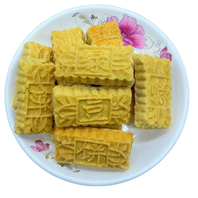广西桂平特产老牌手工绿豆饼软花生馅饼休闲零食小吃茶点绿豆饼干