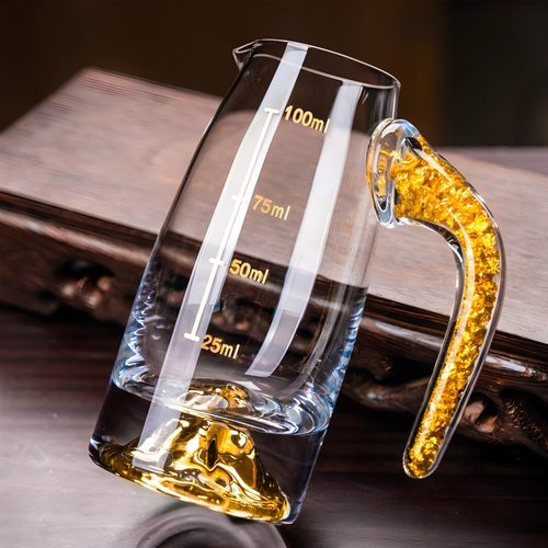 白酒分酒器分酒壶家用饭店用小号玻璃中式无铅加厚创意高端白酒壶