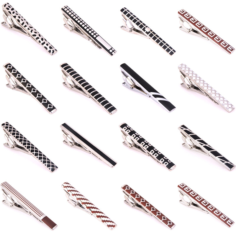 High quality men's tie clip wedding Tie Pins Colorful Simple