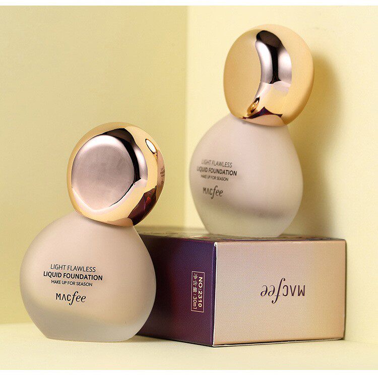 【香港君姐】Macfee/玛蔻霏自然美颜遮瑕粉底液持妆控油油皮不脱