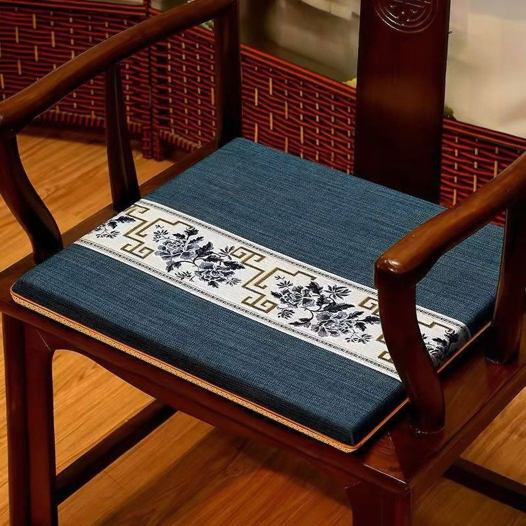 新中式椅子官帽茶台椅子垫坐垫红木椅垫茶椅垫定做防滑家用座垫,居家布艺,椅垫,淘宝优惠券,粉丝福利购,淘宝优惠卷