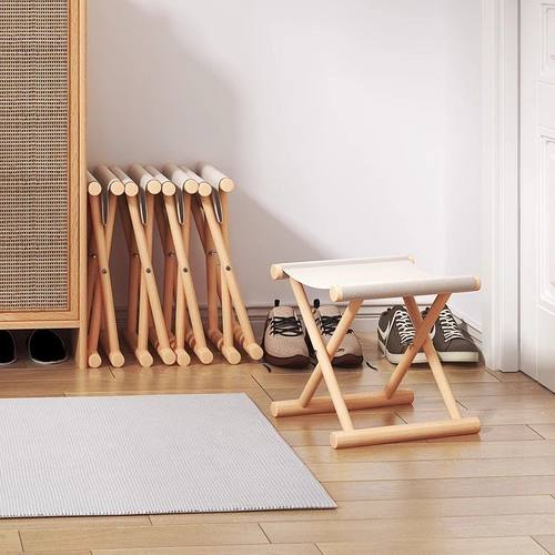 实木马扎户外露营便携式可折叠凳子榉木钓鱼椅子换鞋凳板凳小凳子