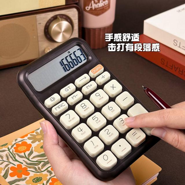 【爆款】高颜值学习用品语音计算器办公便携女生财务会计计算机