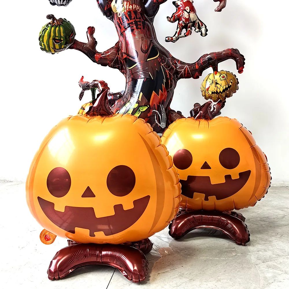 Halloween Pumpkin Balloons Self-Standing Ghost ree Balloons
