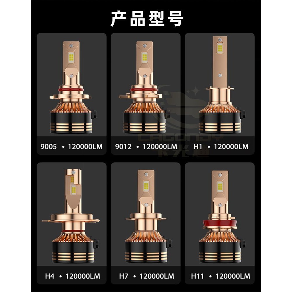 量子光束激光大灯量子激光汽车led大灯带透镜效果改装H1H7远近光