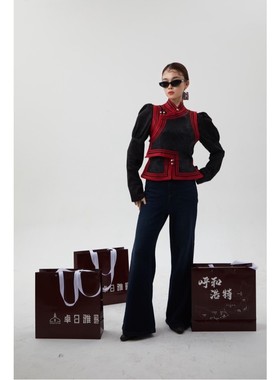 【卓日雅】8815传统民族风复古修身马甲