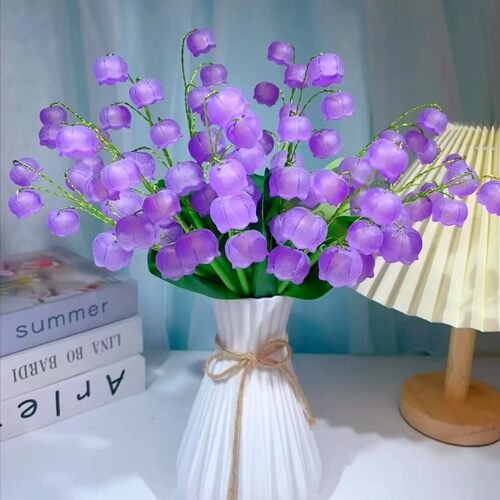【送花瓶】手工diy磨砂香水铃兰花材料包制作新年摆件家居装饰