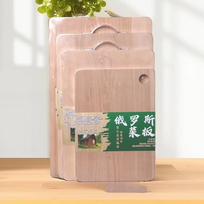 俄罗斯枫桦木菜板400X270X20双面整张菜板砧板网红长方形家用