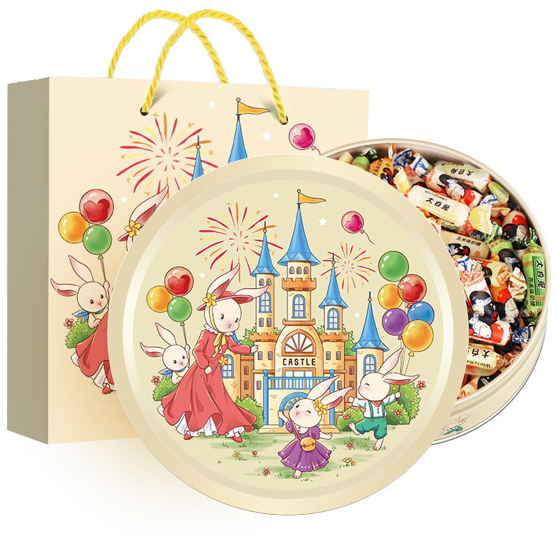 大白兔奶糖27粒小城堡多味礼盒万圣节糖果送孩子伴手礼上海特产