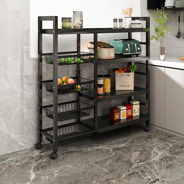 唯阔厨房置物架多功能客厅家用简约卫生间浴室简易储物落地置物架