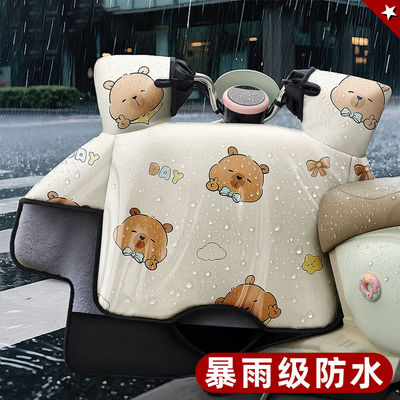 防水膜2025新款电动车挡风被防水防风加绒加厚摩托车防寒冬天耐脏