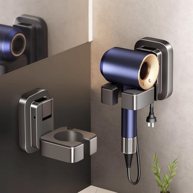 吸盘吹风机支架置物架免打孔懒人吹风机架收纳挂架收纳架浴室风筒