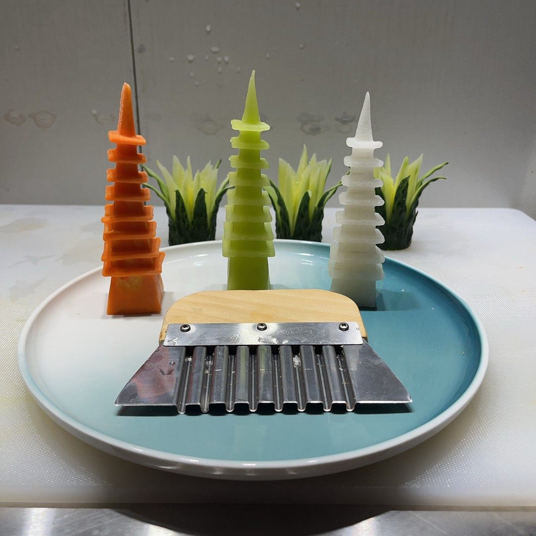 新款宝塔切刀 果蔬造型刀 凉菜摆盘 酒店厨房雕刻神器多功能家用,厨房/烹饪用具,DIY模具,淘宝优惠券,粉丝福利购,淘宝优惠卷