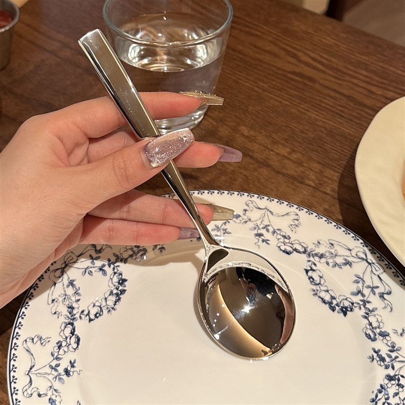 【老板娘自用】INOX18/10不锈钢调羹汤匙吃饭勺喝汤勺圆头勺子
